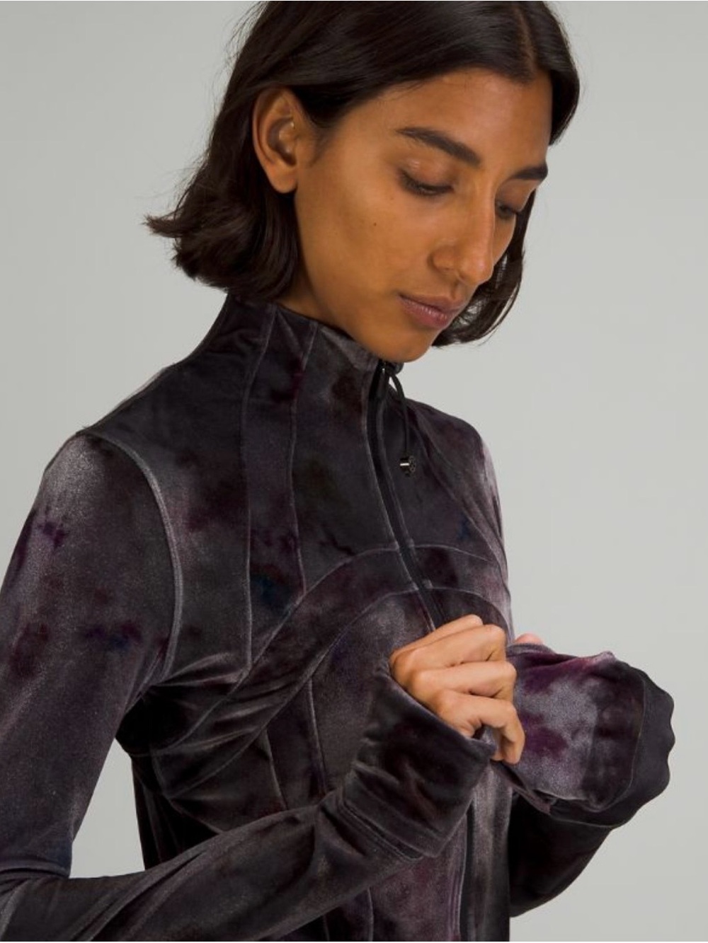 lululemon velour Women's Define Jacket in Interstellar Gray. Size 6. Never worn.
